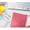 Better Office Products 2 Pocket Heavyweight Plastic Folder Portfolio With Prongs, Letter Size, Pink, 24PK 86616 - alternate 5